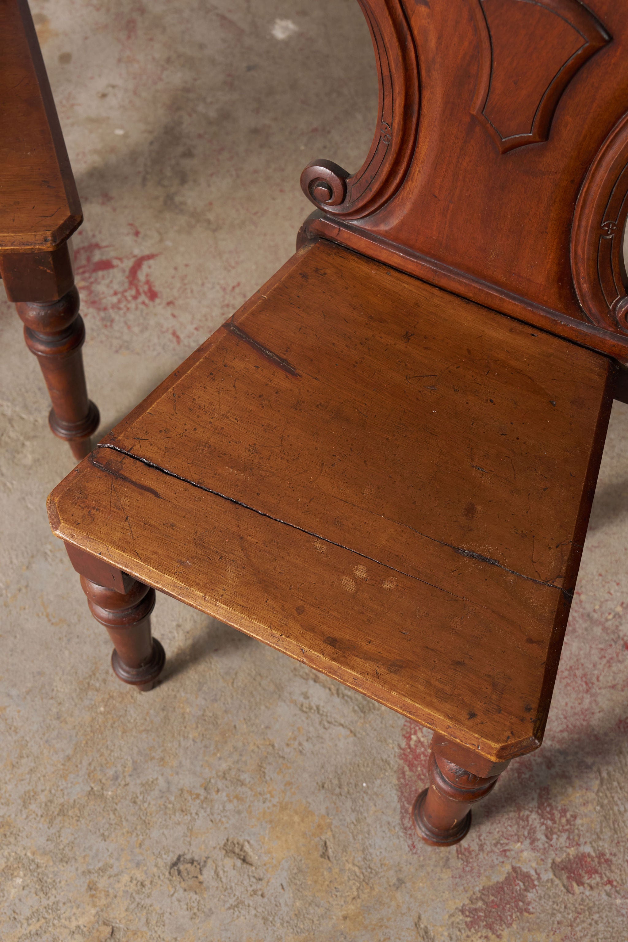 PAIR Victorian Hall Chairs with Petite Floral Cravings