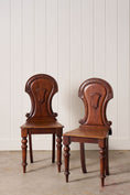 Load image into Gallery viewer, PAIR Victorian Hall Chairs with Petite Floral Cravings

