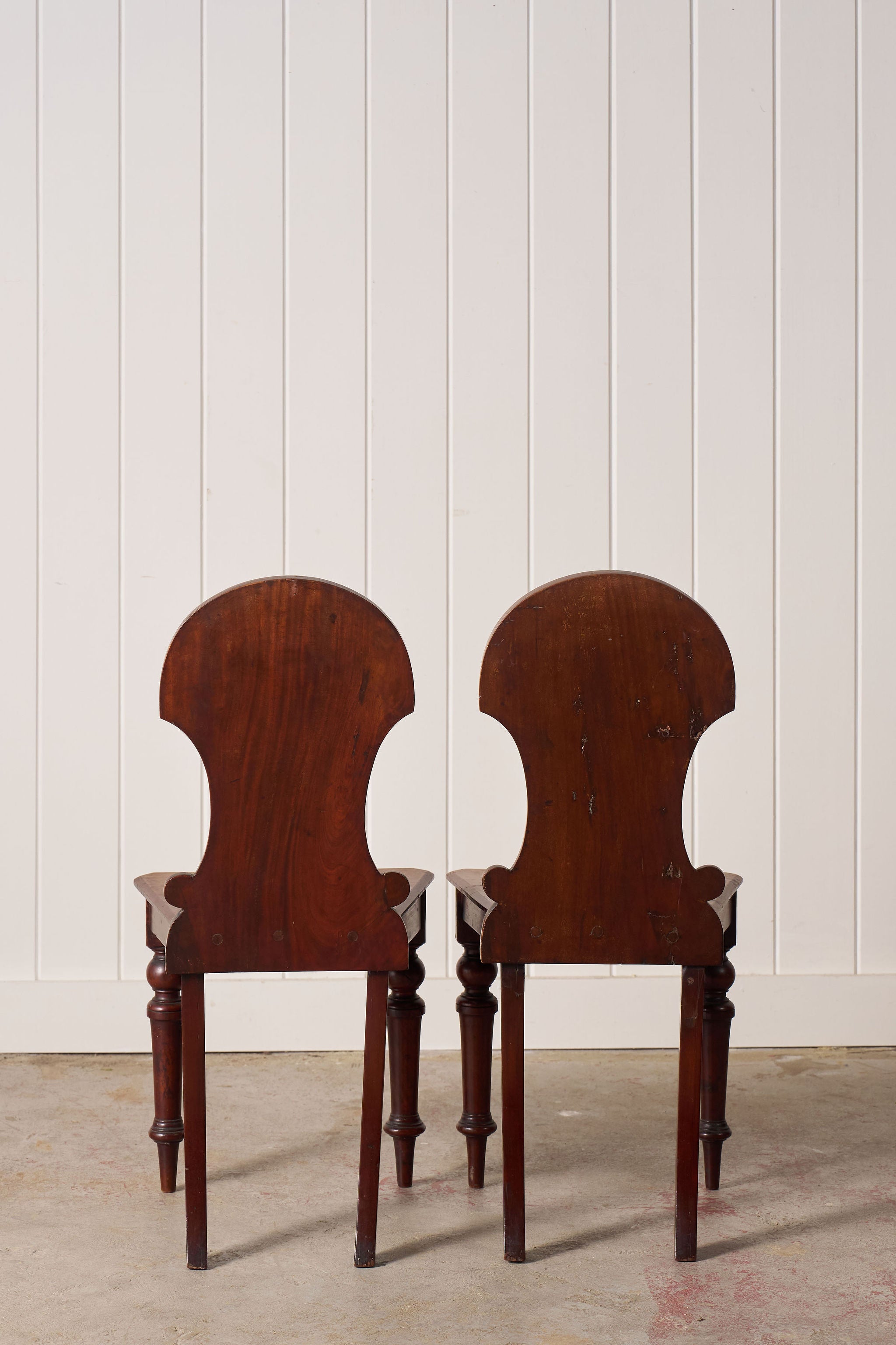 PAIR Victorian Hall Chairs with Petite Floral Cravings