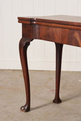 Load image into Gallery viewer, 18th Century George I Mahogany Club Footed Game Table with Suede Interior
