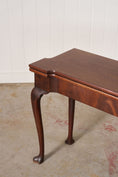 Load image into Gallery viewer, 18th Century George I Mahogany Club Footed Game Table with Suede Interior
