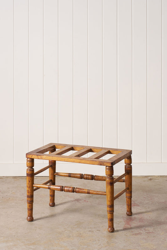 19th Century Victorian Oak Luggage Rack