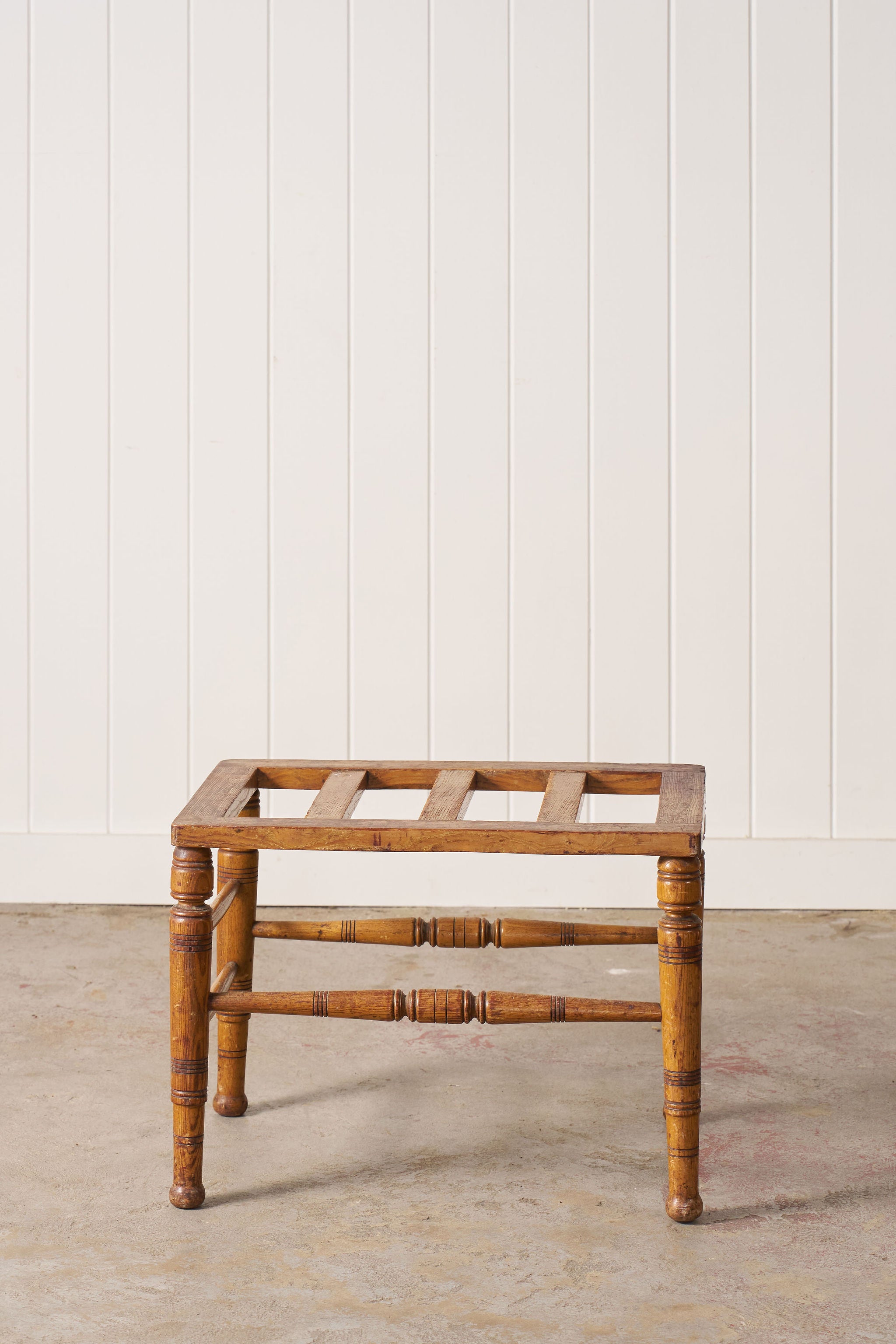 19th Century Victorian Oak Luggage Rack