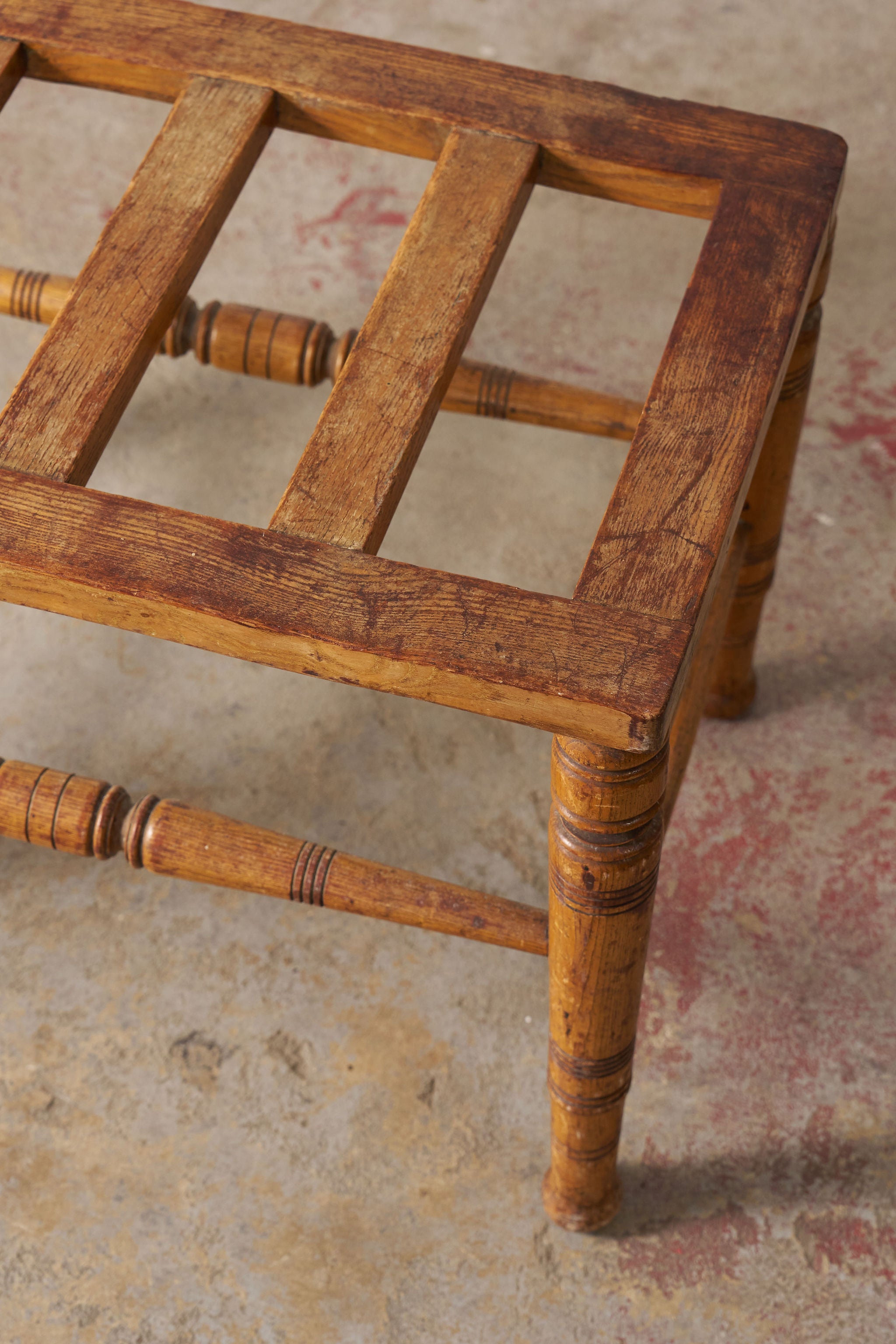 19th Century Victorian Oak Luggage Rack