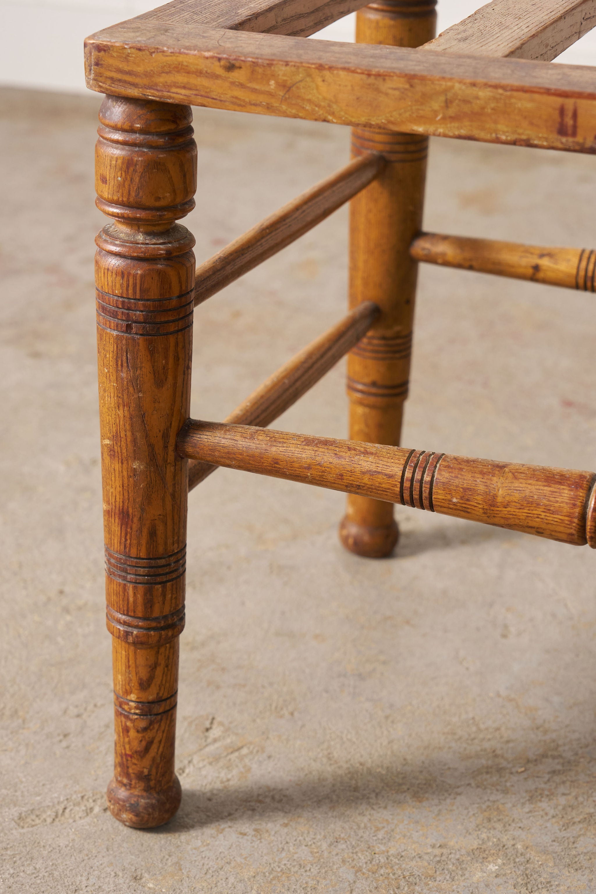 19th Century Victorian Oak Luggage Rack