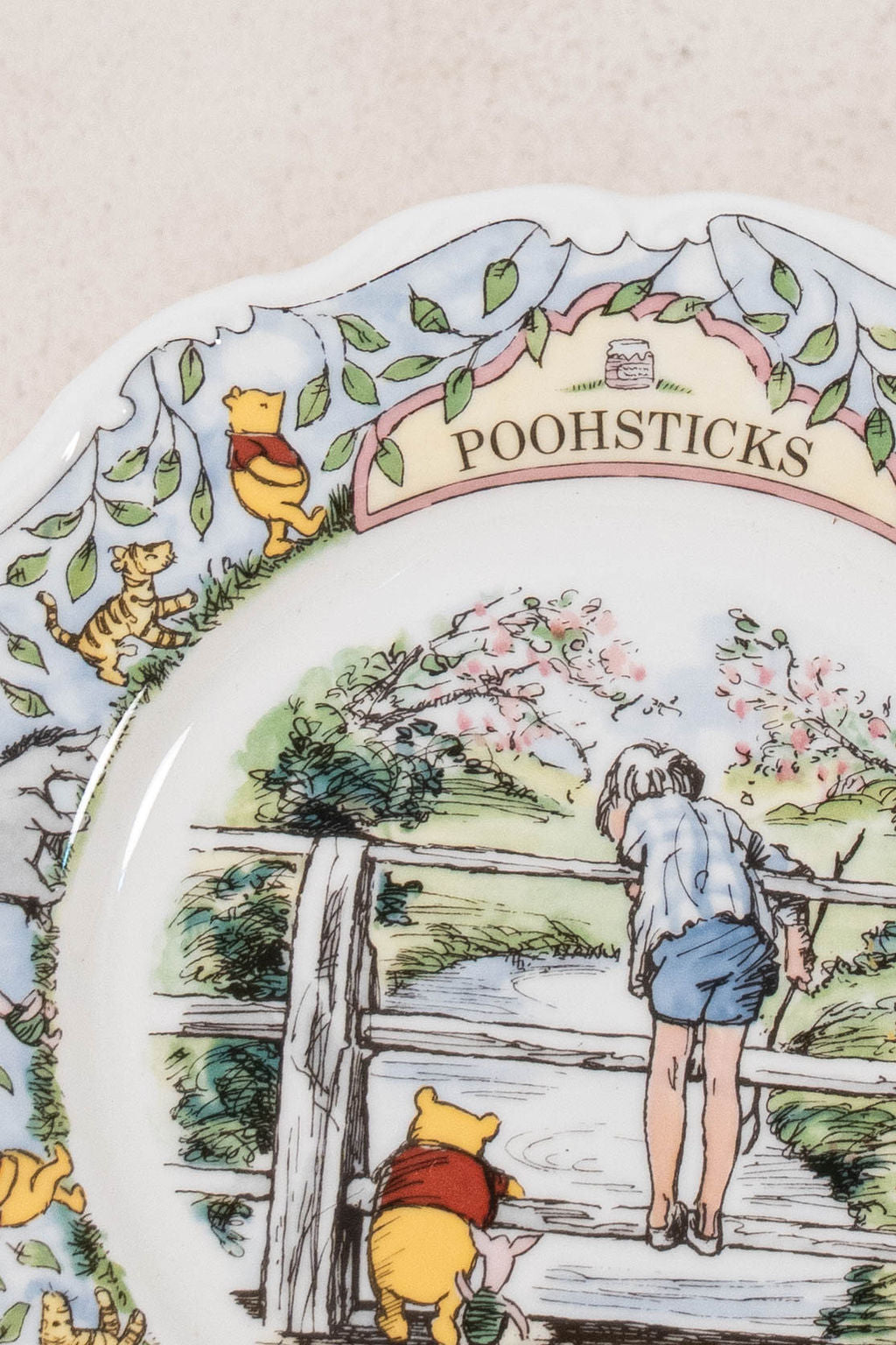SET of 4 Vintage Winnie the Pooh Plates