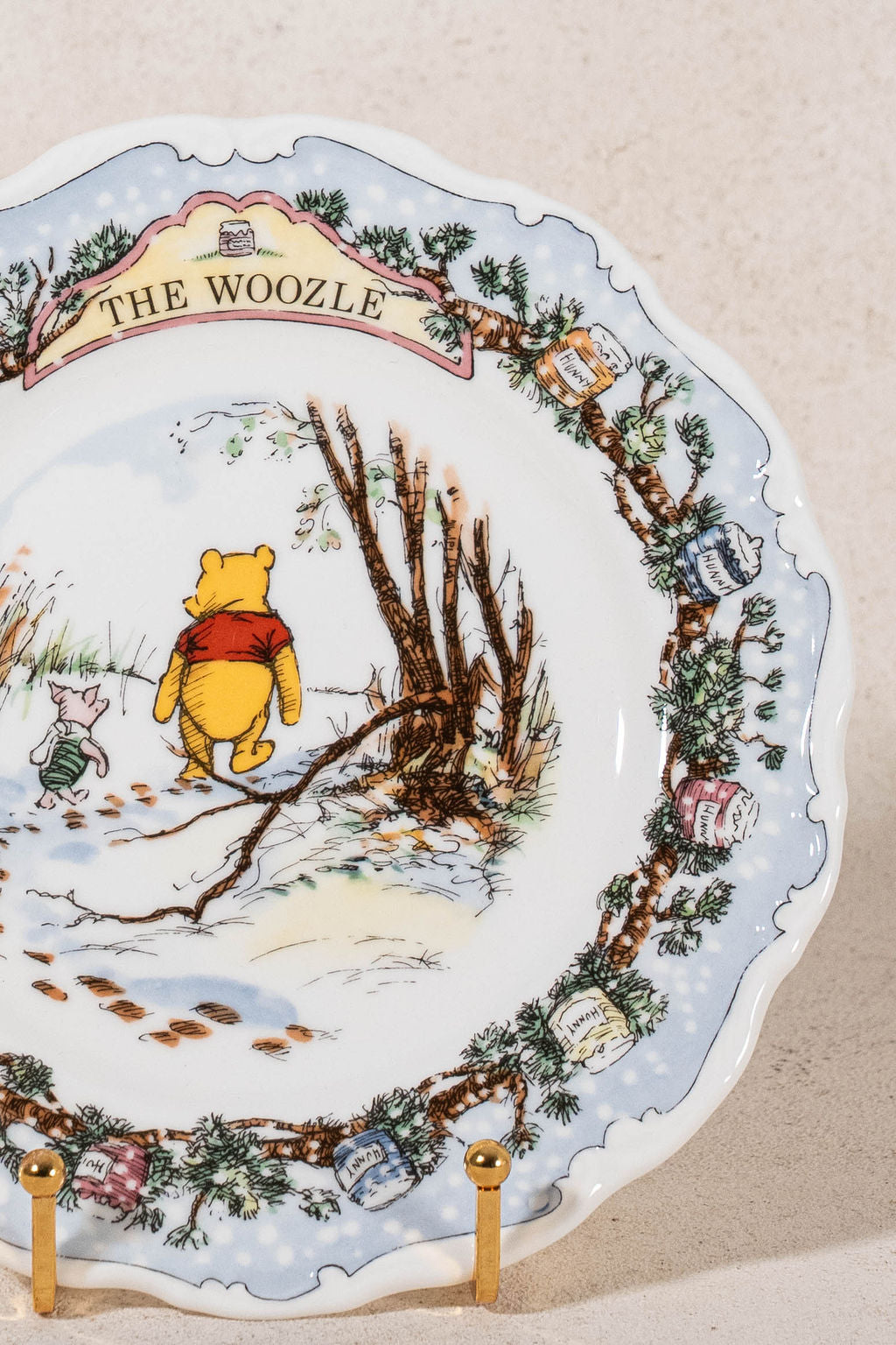 SET of 4 Vintage Winnie the Pooh Plates