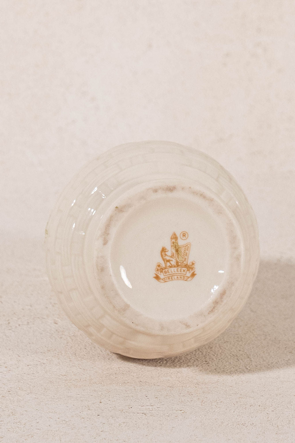 Belleek Ireland Vase with Clovers