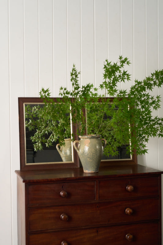 PAIR 19th Century English Oak Mirrors (New Glass)