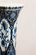 Load image into Gallery viewer, Vintage Royal Sphinx Boch Holland Delft Flower Vase
