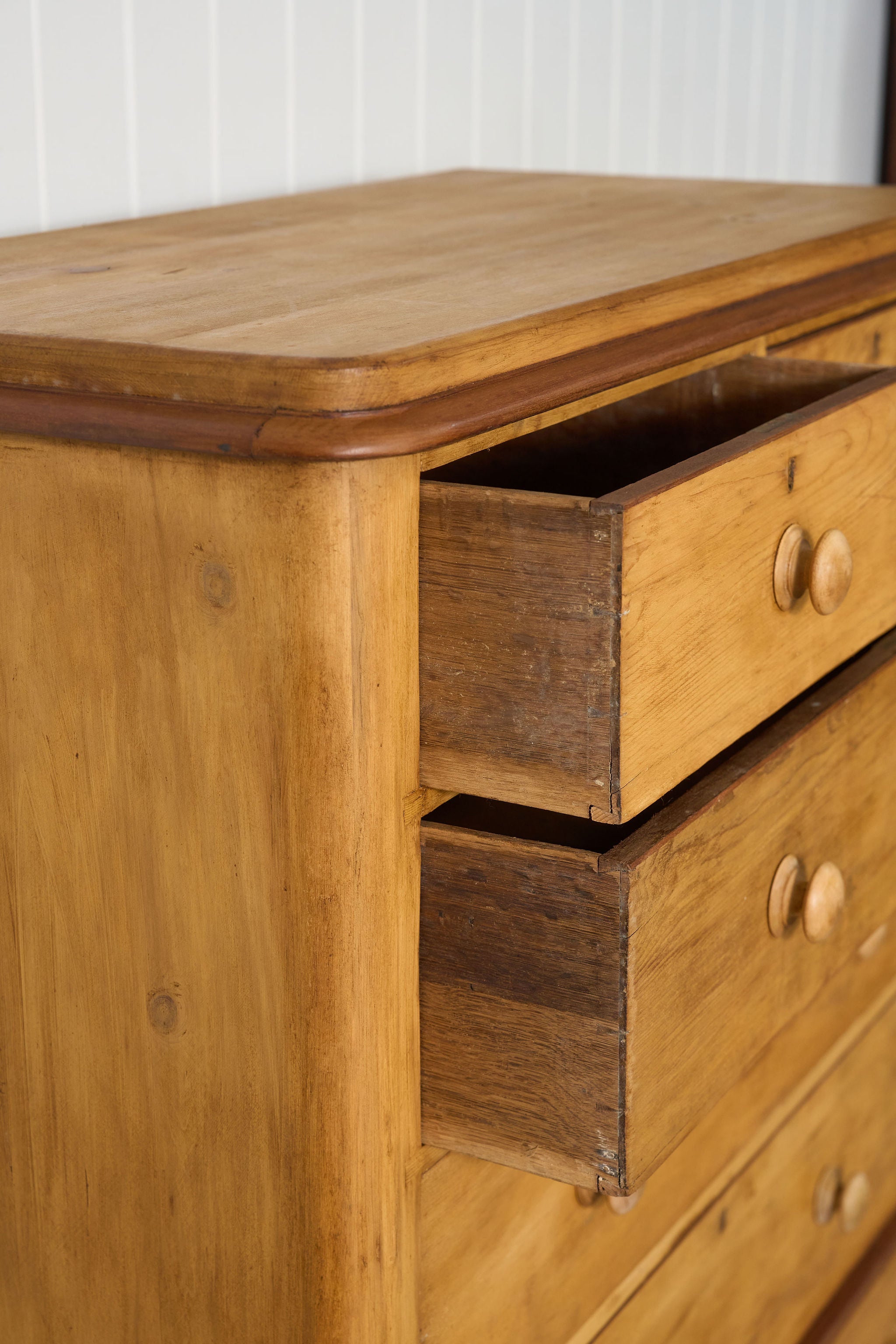 Victorian Large Two Over Three Pine Chest with Extra Deep Bottom Drawer