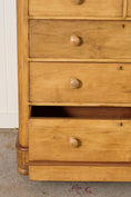 Load image into Gallery viewer, Victorian Large Two Over Three Pine Chest with Extra Deep Bottom Drawer
