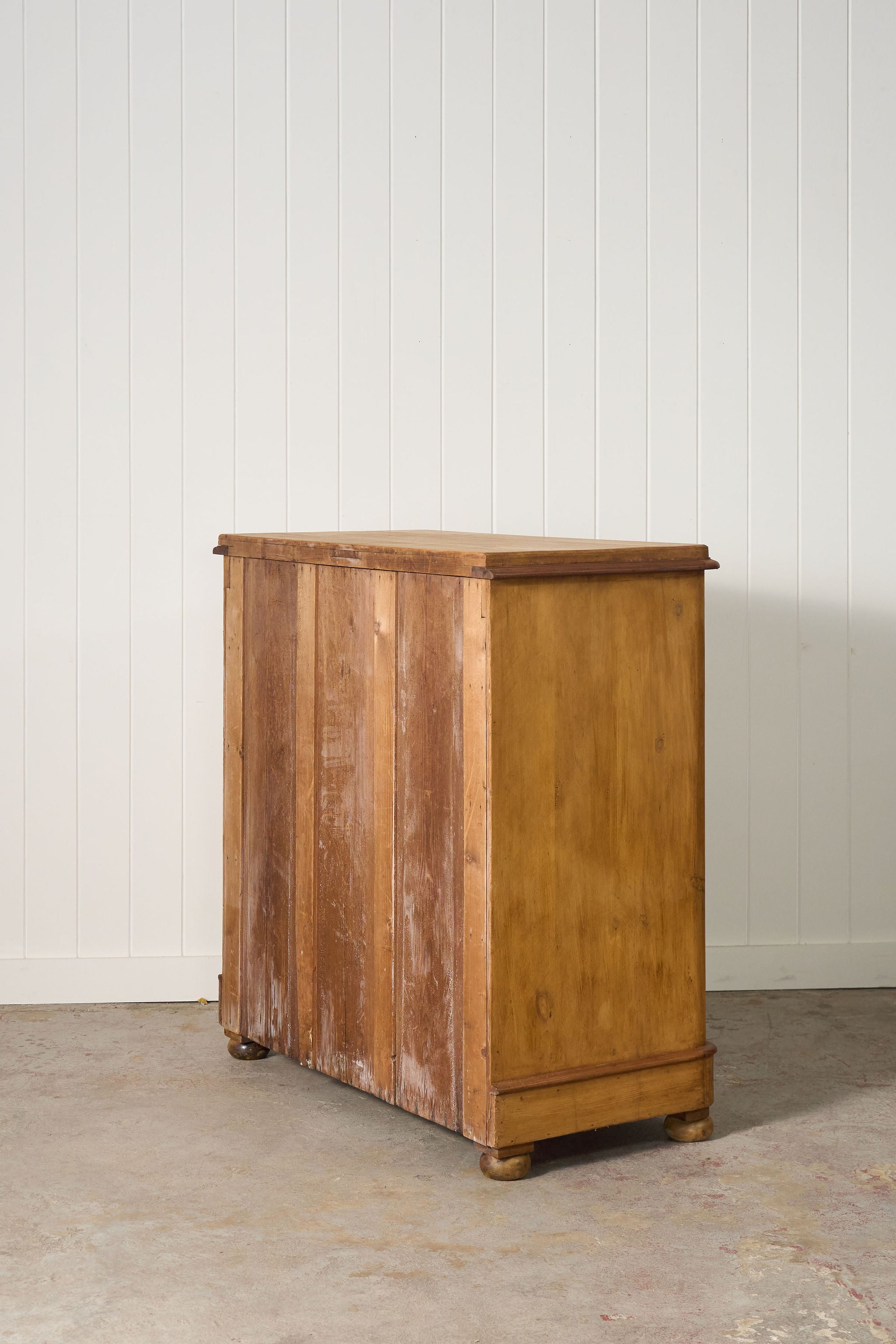 Victorian Large Two Over Three Pine Chest with Extra Deep Bottom Drawer