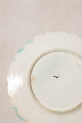 Load image into Gallery viewer, 19th Century French Asparagus Majolica Plate with Scalloped Edge (c. 1890)
