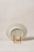 Load image into Gallery viewer, 19th Century French Asparagus Majolica Plate with Scalloped Edge (c. 1890)
