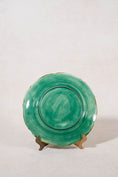 Load image into Gallery viewer, Green and Yellow Majolica Plate

