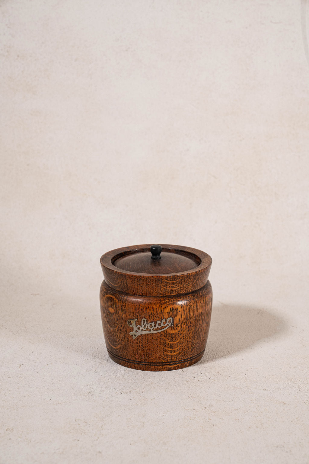 Antique English Oak Tobacco Caddy