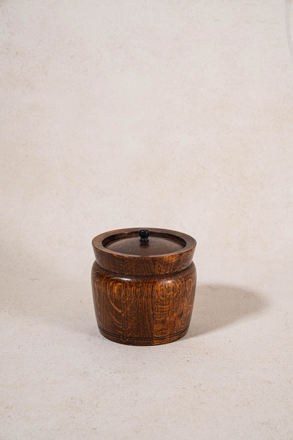 Antique English Oak Tobacco Caddy