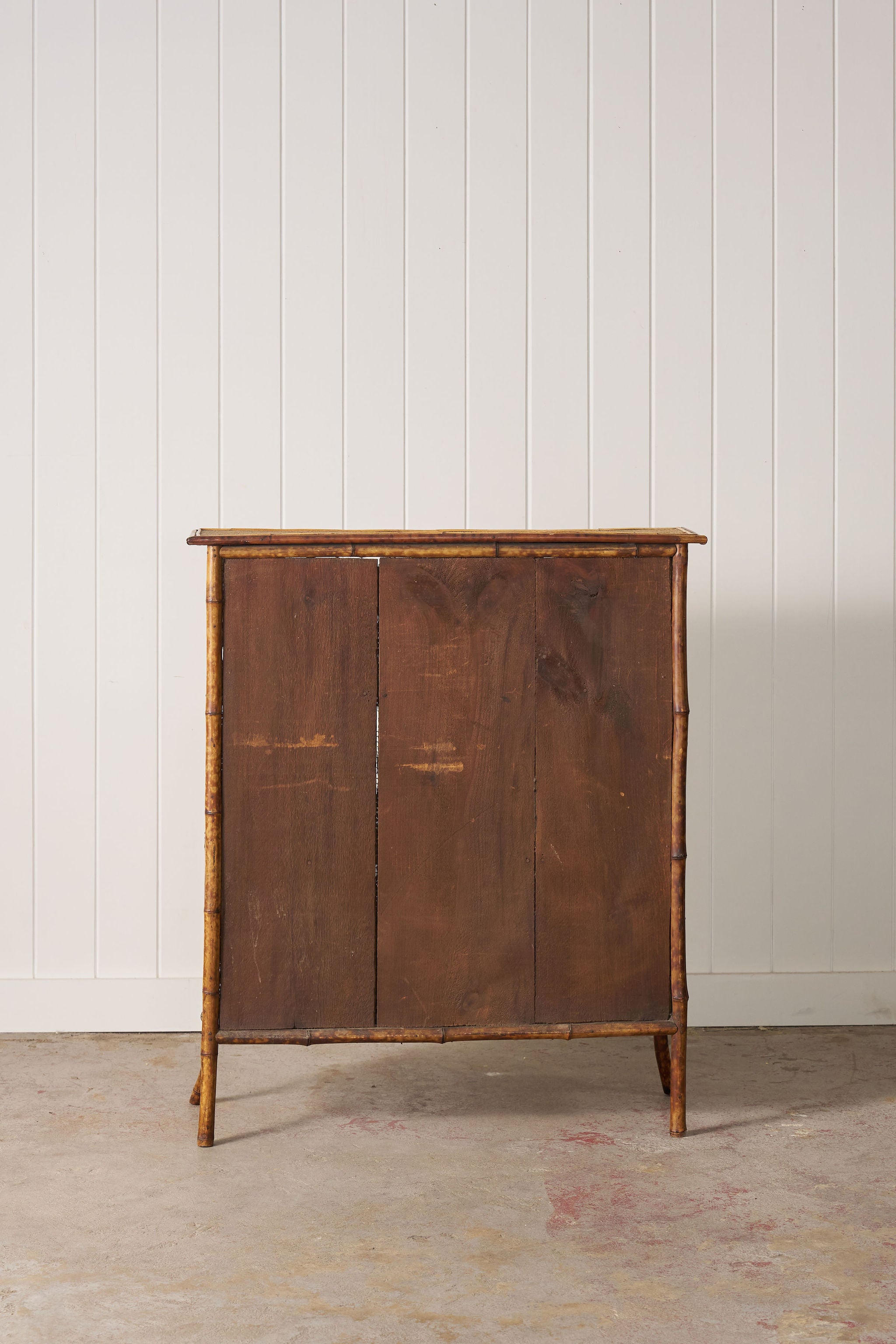 19th Century Tortoise Bamboo Bookcase (as is)