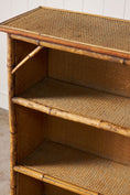 Load image into Gallery viewer, 19th Century Tortoise Bamboo Bookcase (as is)
