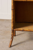 Load image into Gallery viewer, 19th Century Tortoise Bamboo Bookcase (as is)
