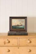 Load image into Gallery viewer, Antique Oil on Canvas British Steamship Painting in Oak Frame
