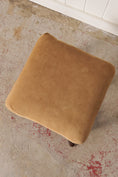 Load image into Gallery viewer, RARE Antique French Faux Bamboo Ottoman with Root Feet

