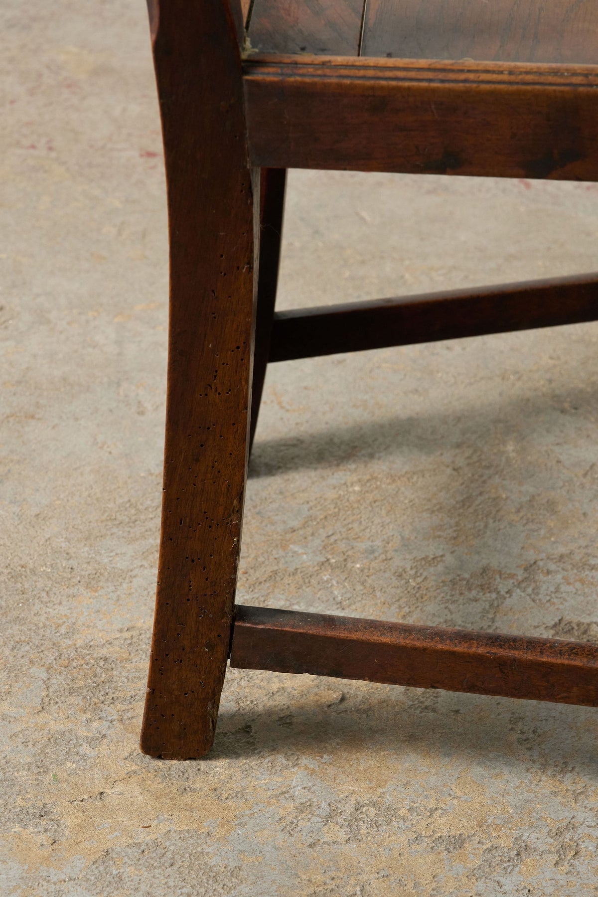Antique English Oak Ladderback Chair
