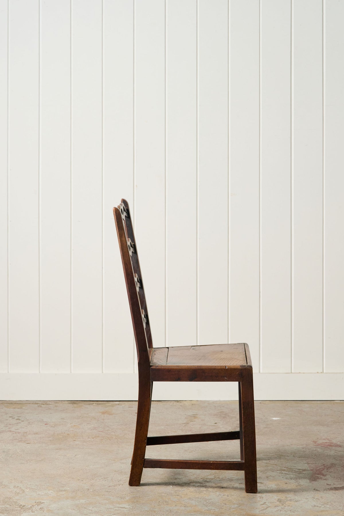 Antique English Oak Ladderback Chair