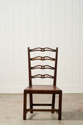 Load image into Gallery viewer, Antique English Oak Ladderback Chair
