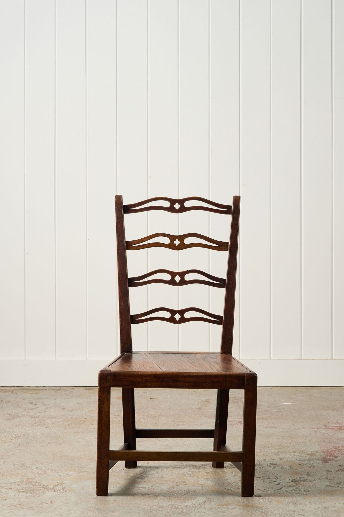 Antique English Oak Ladderback Chair