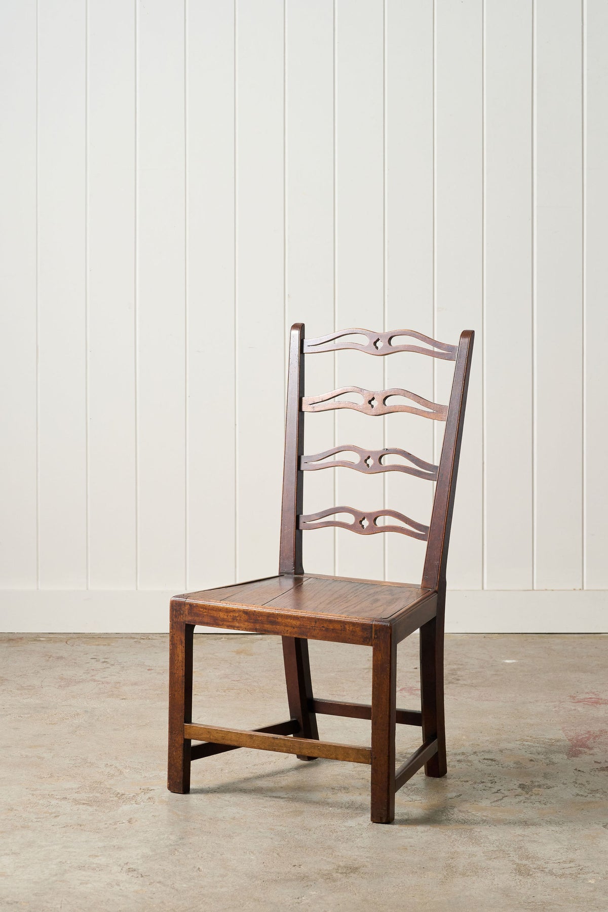 Antique English Oak Ladderback Chair