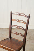 Load image into Gallery viewer, Antique English Oak Ladderback Chair
