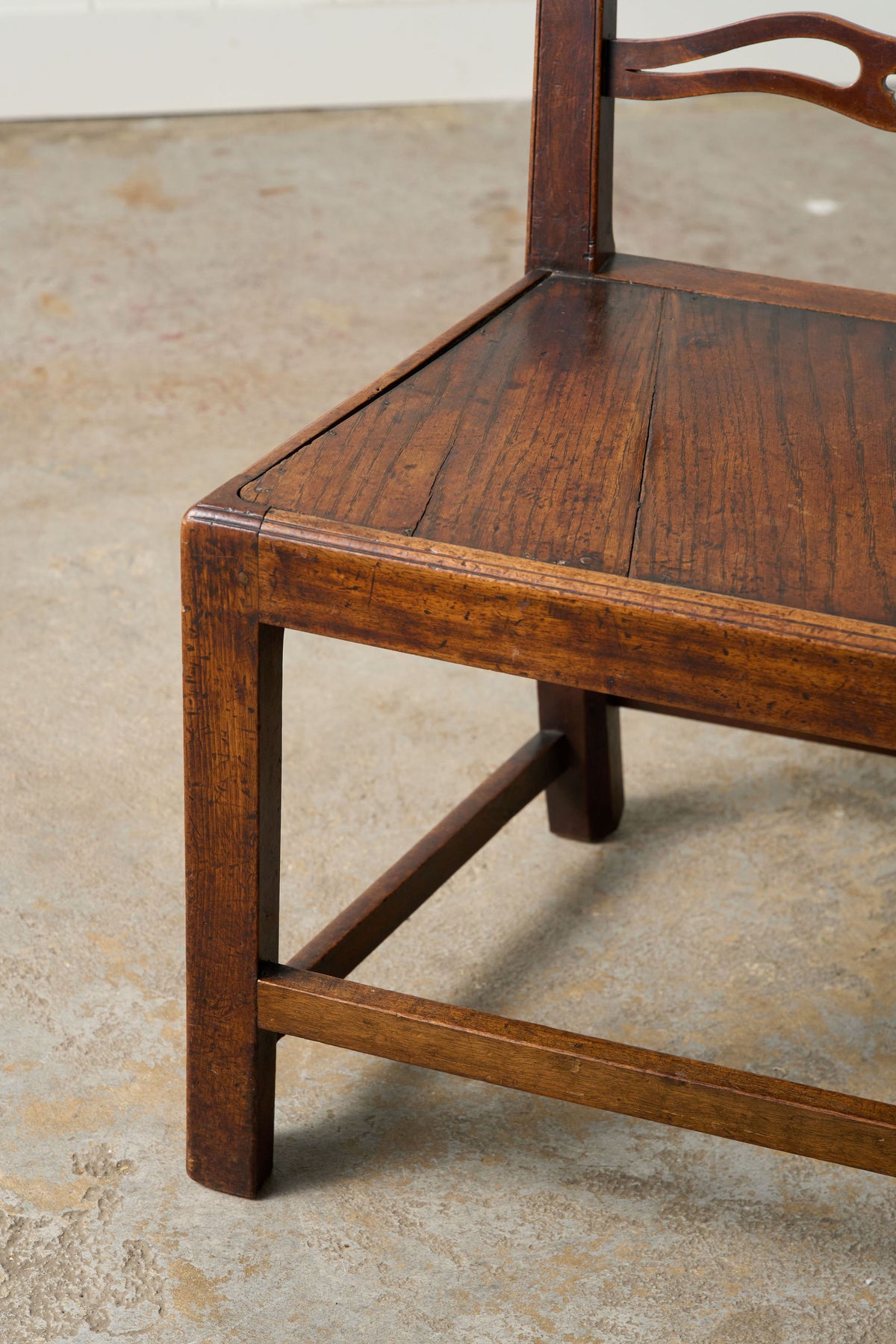 Antique English Oak Ladderback Chair