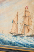 Load image into Gallery viewer, 19th Century French Ship Framed Original Watercolor (c. 1854)
