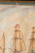 Load image into Gallery viewer, 19th Century French Ship Framed Original Watercolor (c. 1854)
