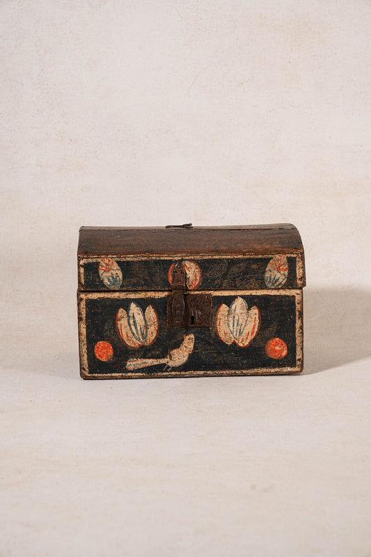 18th Century Hand Painted Wedding Box