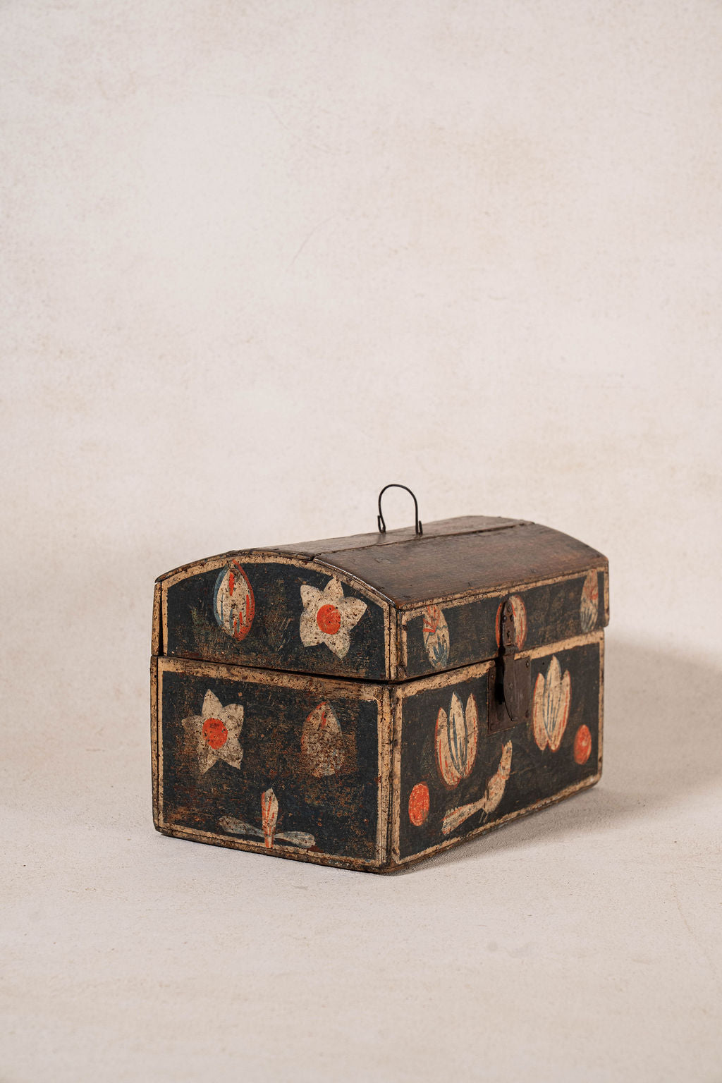 18th Century Hand Painted Wedding Box