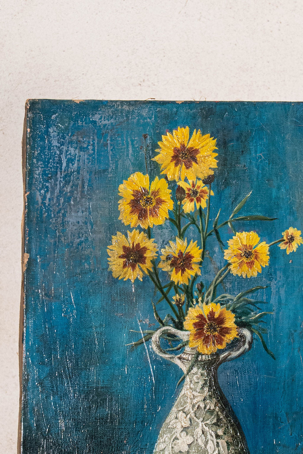 Antique French Oil On Canvas Floral Still Life (signed + dated 1902)