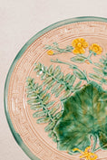 Load image into Gallery viewer, PAIR Vintage French Majolica Plates with Greek Key Border
