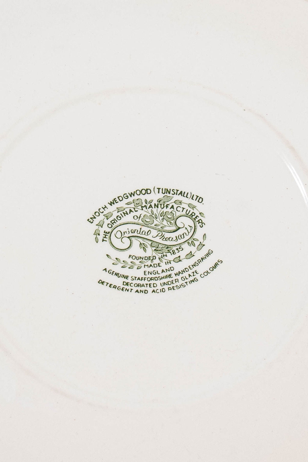 Large Green Enoch Wedgwood Platter