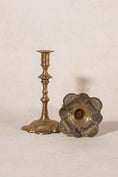 Load image into Gallery viewer, Pair of 19th Century English Scalloped Brass Candlesticks
