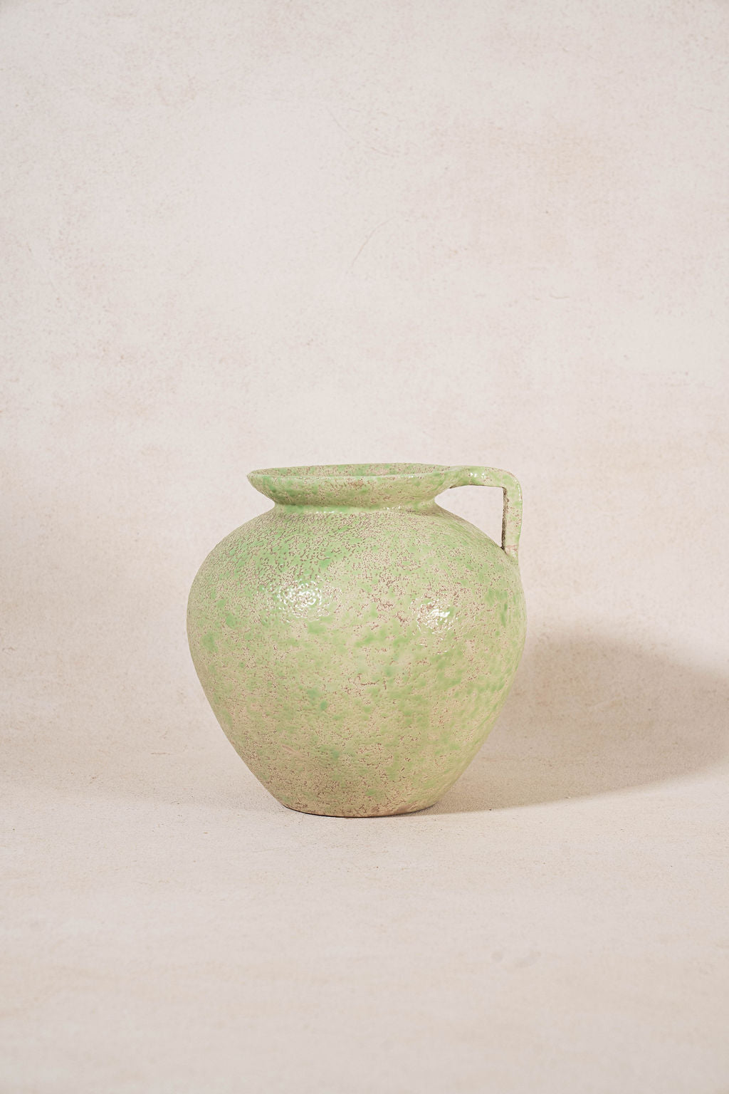 Mid-Century French Green Vase/Jug | Stamped by Maker ‘Vallauris’