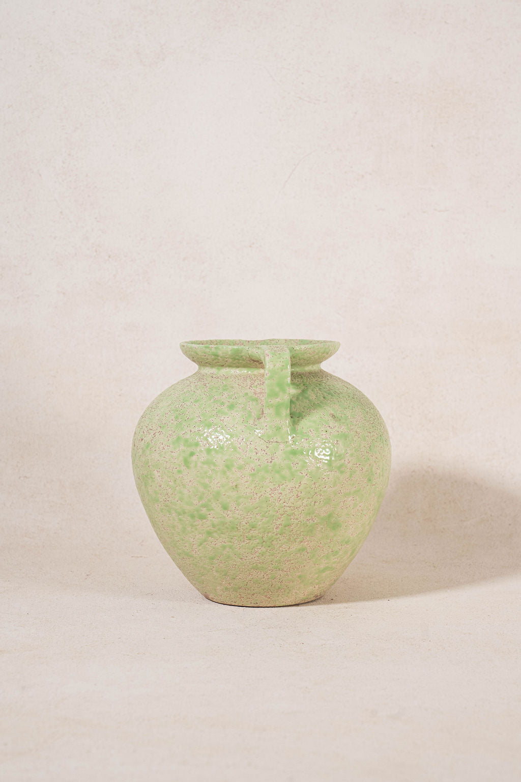 Mid-Century French Green Vase/Jug | Stamped by Maker ‘Vallauris’
