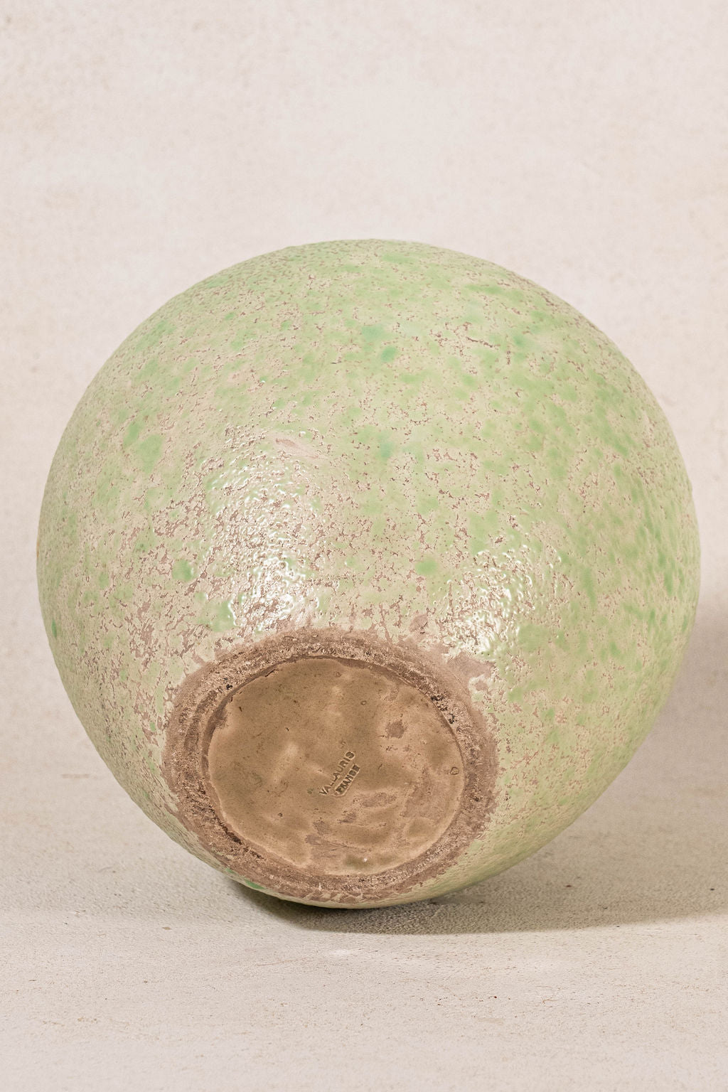 Mid-Century French Green Vase/Jug | Stamped by Maker ‘Vallauris’