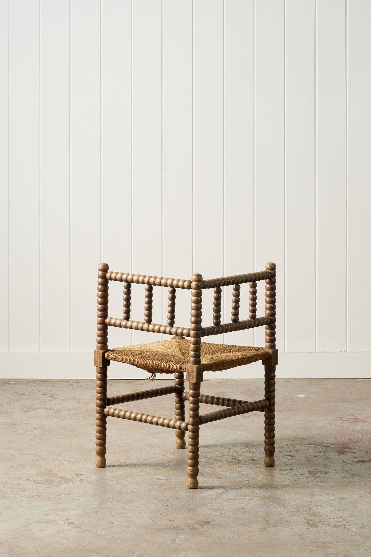 19th Century French Bobbin Corner Chair