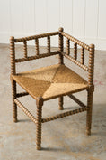 Load image into Gallery viewer, 19th Century French Bobbin Corner Chair
