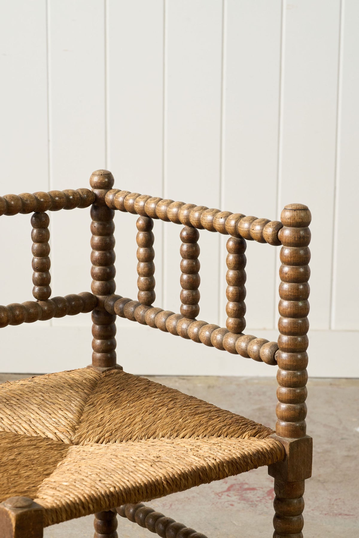 19th Century French Bobbin Corner Chair