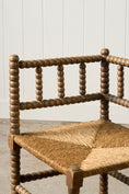 Load image into Gallery viewer, 19th Century French Bobbin Corner Chair
