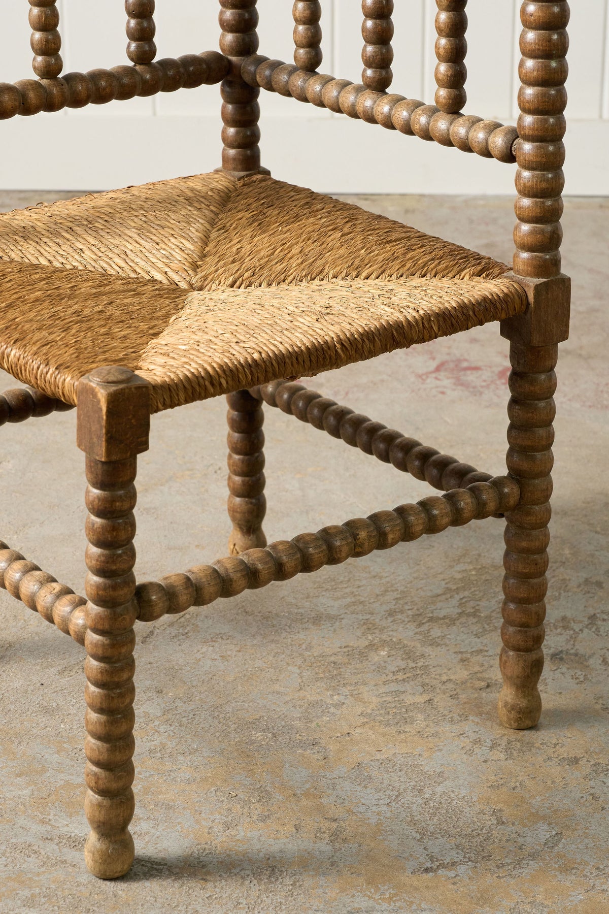 19th Century French Bobbin Corner Chair